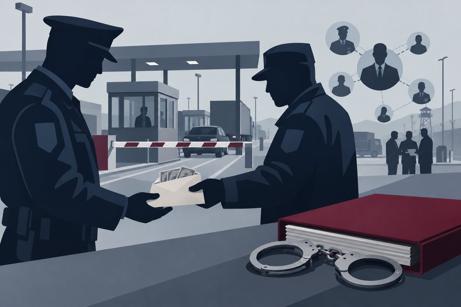Ilustrație: Cinci angajați de la frontiera Halmeu au fost reținuți pentru luare de mită
