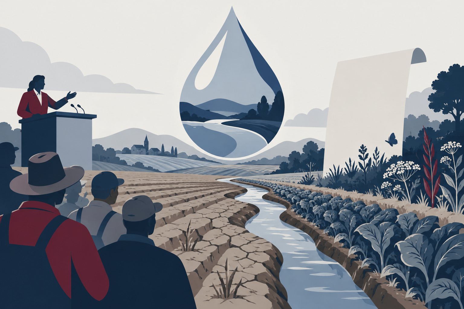 Ilustrație: Comisara Roswall a prezentat măsurile Comisiei Europene pentru agricultură și apă