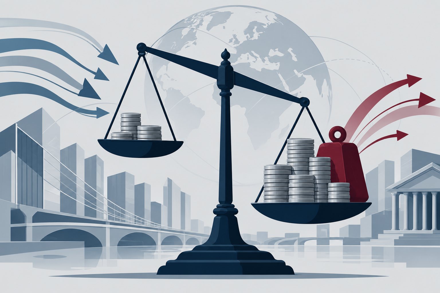 Ilustrație: Deficitul contului curent a ajuns la 19 925 de milioane de euro în primele 8 luni