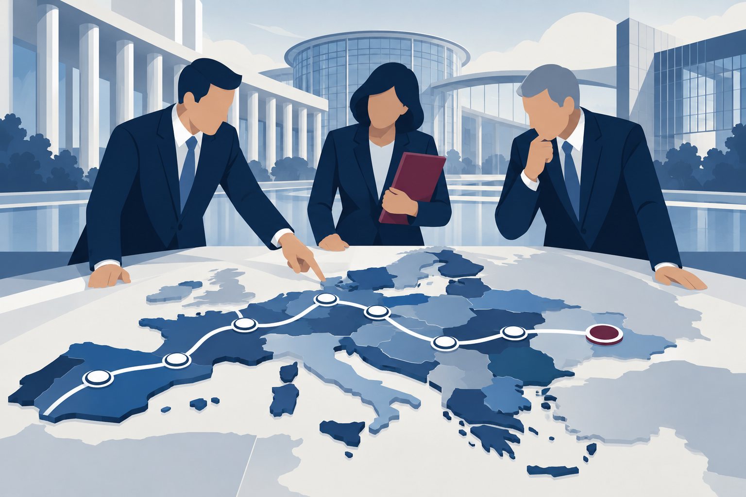 Ilustrație: Liderii Uniunii Europene au evaluat foaia de parcurs pentru Piața Unică