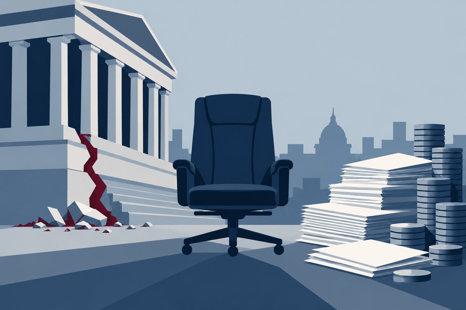 Ilustrație: Mihai Enache susține că Nicușor Dan prioritizează cerințele creditorilor externi