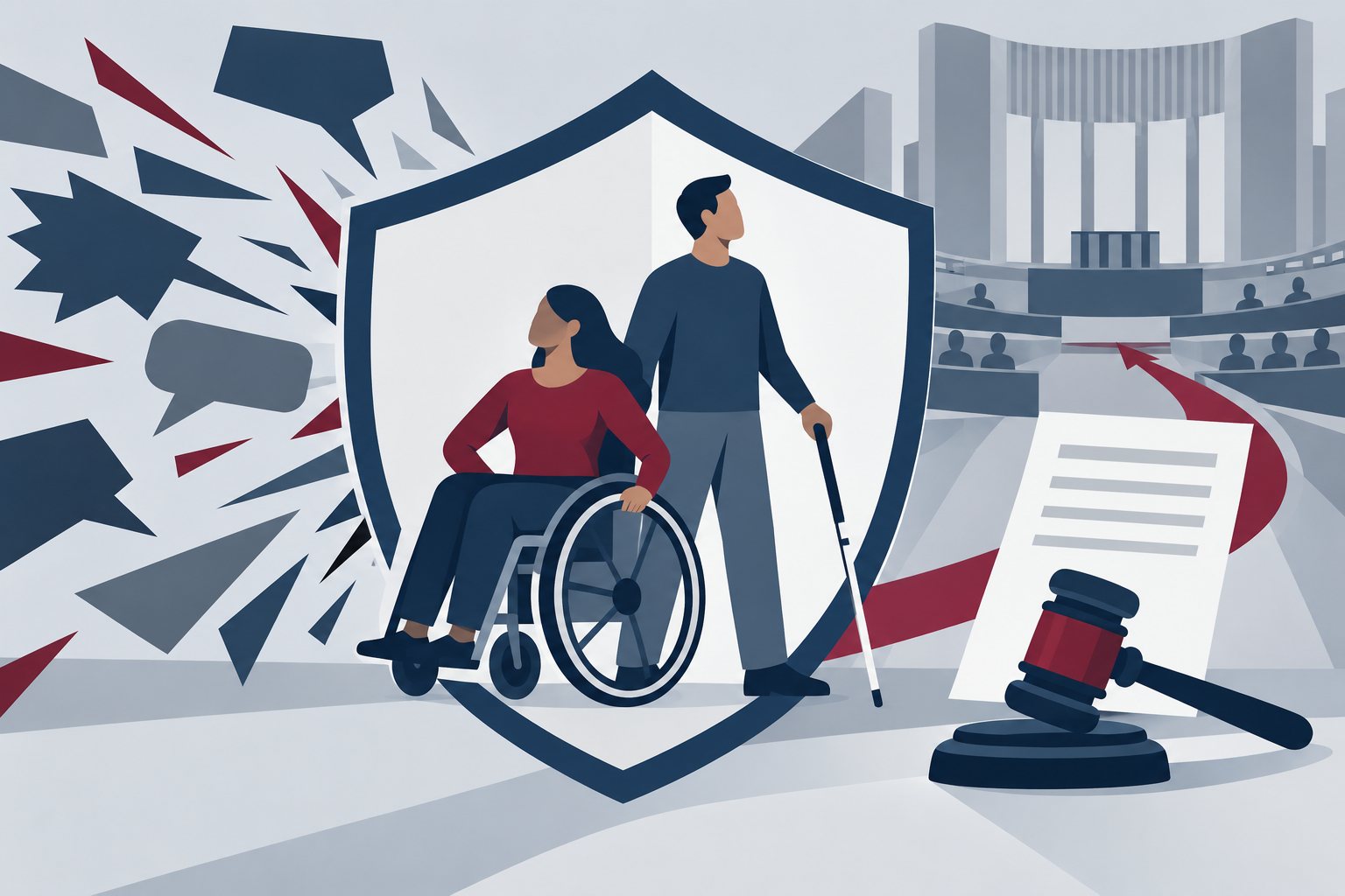 Ilustrație: Senatul a adoptat un proiect pentru sancționarea hărțuirii persoanelor cu dizabilități